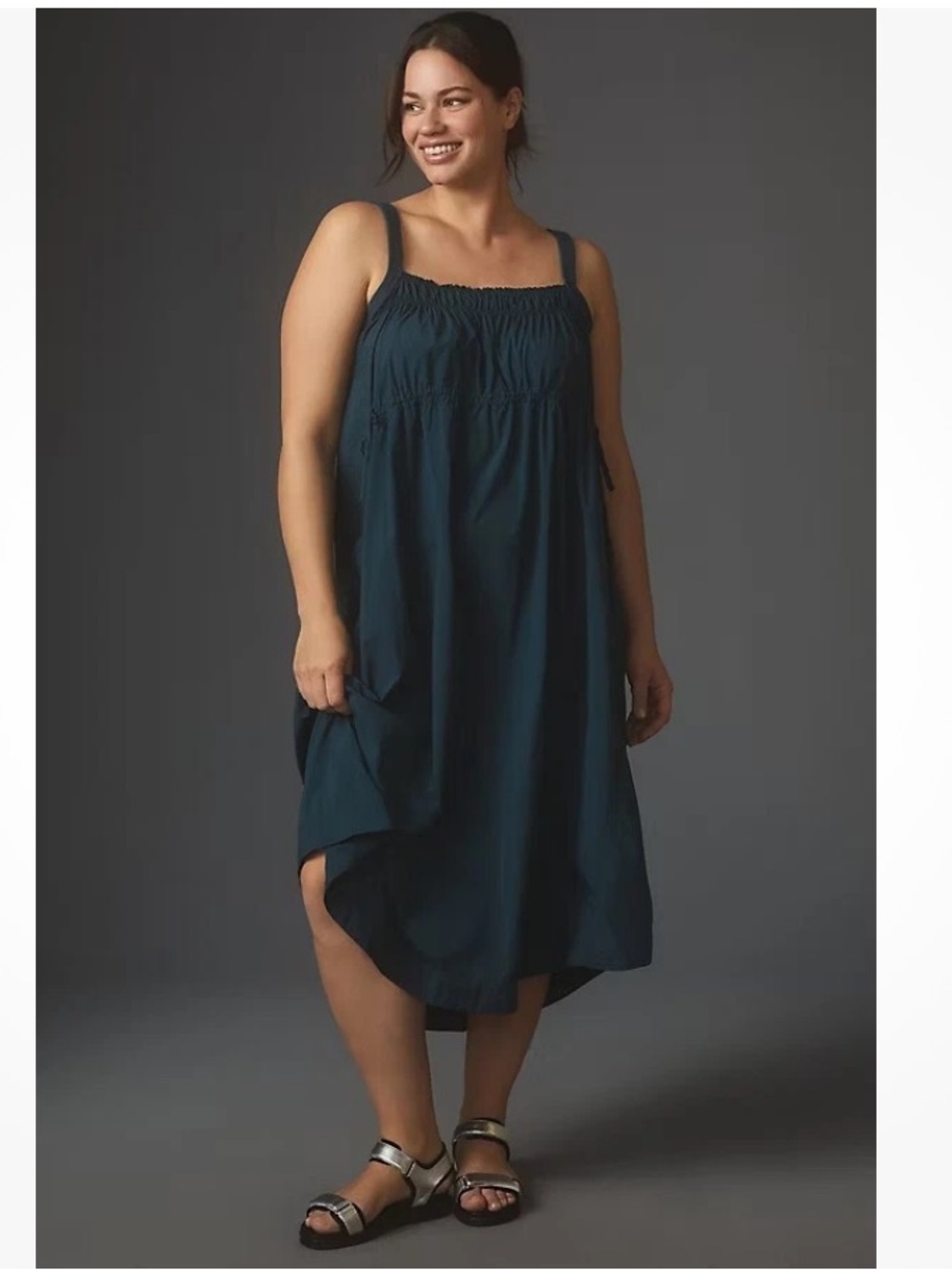 Daily Practice by Anthropologie Keeseville Sleeveless Smocked Dress size XXS
